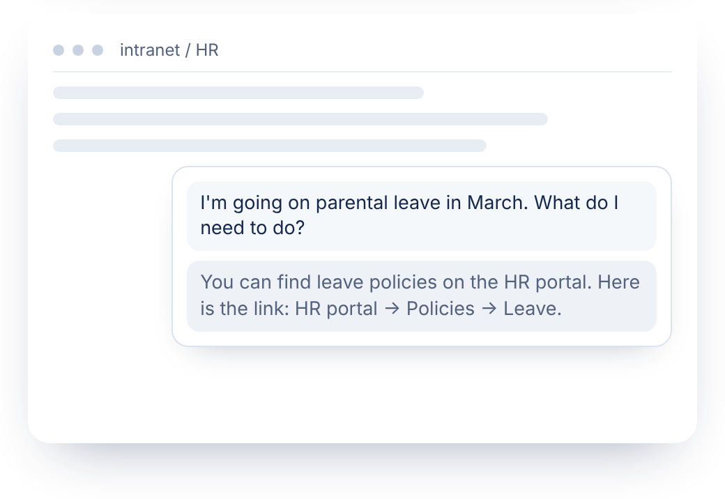 A chatbot that points the way